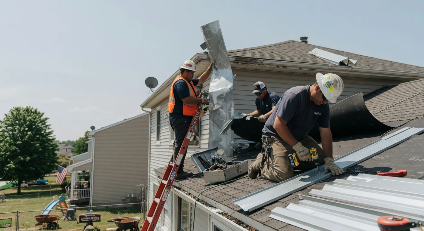 Storm Damage Metal Roof Repair in Scenery Hill, PA